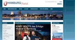 Desktop Screenshot of hamburgportal.de