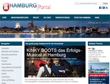 Tablet Screenshot of hamburgportal.de